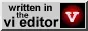 written in the vi editor